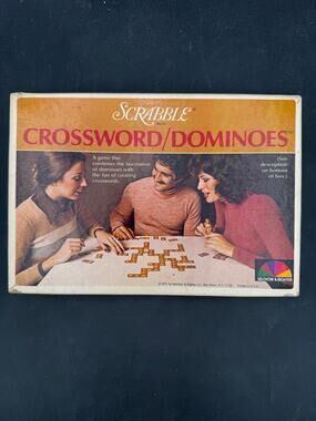 Scrabble Crossword Dominoes 1975 Complete Pieces in mint condition